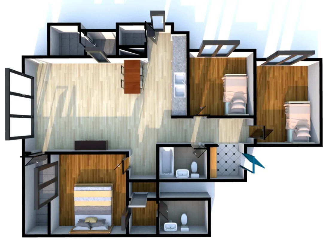 래미안대치팰리스1단지 전용 85㎡ 113A타입 평면도