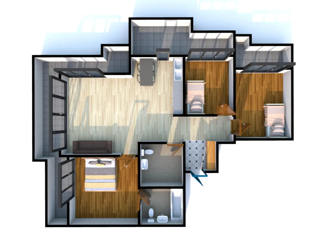 스마트시티5단지 전용 85㎡ 112타입 평면도